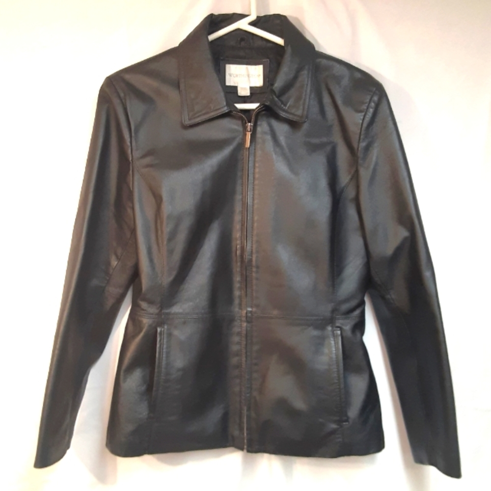 Worthington Black Leather Jacket